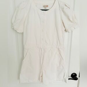 Boutique High Quality Stylish White Romper Shorts